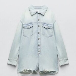 Zara denim jumpsuit brand new and w tags